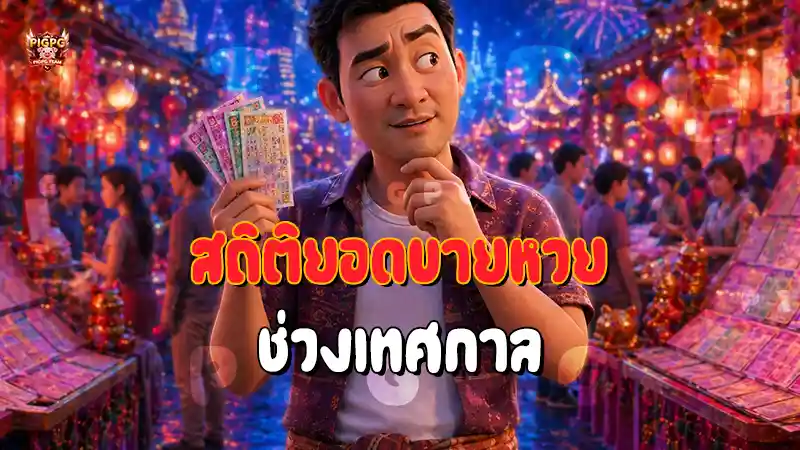 สถิติยอดขายหวย ช่วงเทศกาล