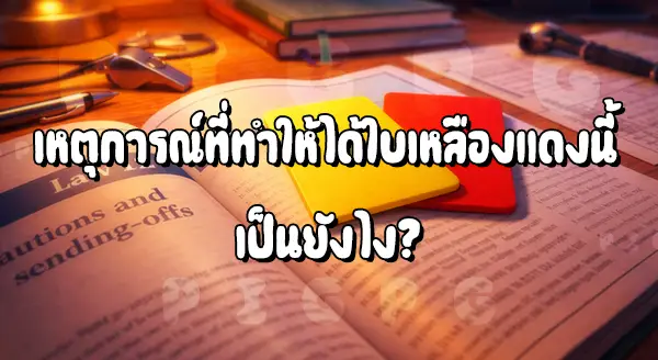 ใบเหลืองแดง ในฟุตบอล คือ