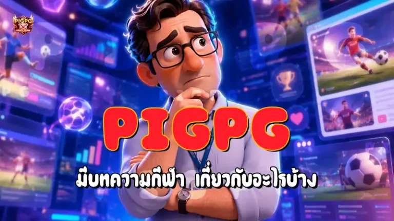 Pigpg มีบทความกีฬา เกี่ยวกับอะไรบ้าง