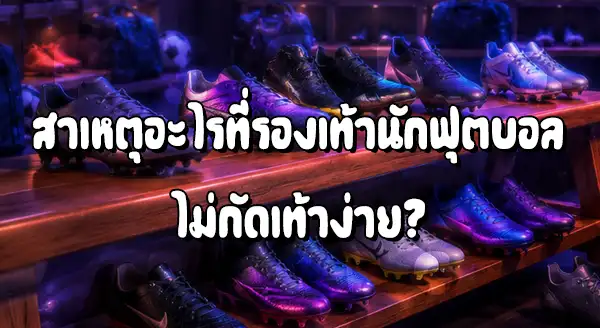 รองเท้าที่นักบอลใส่ ทำไมไม่กัดเท้า