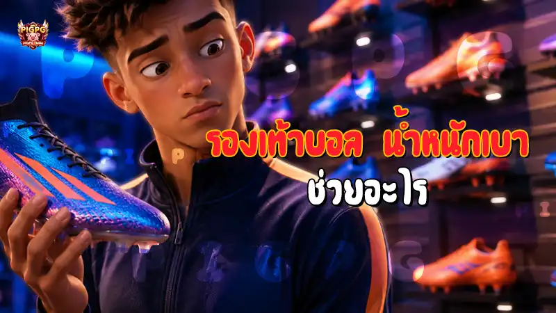 รองเท้าบอล น้ำหนักเบา ช่วยอะไร