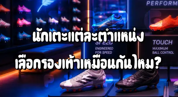 รองเท้าบอล มีผลกับตำแหน่ง ไหม
