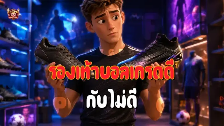 รองเท้าบอลเกรดดี กับไม่ดี