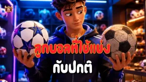 ลูกบอลที่ใช้แข่ง กับปกติ