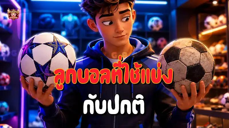 ลูกบอลที่ใช้แข่ง กับปกติ